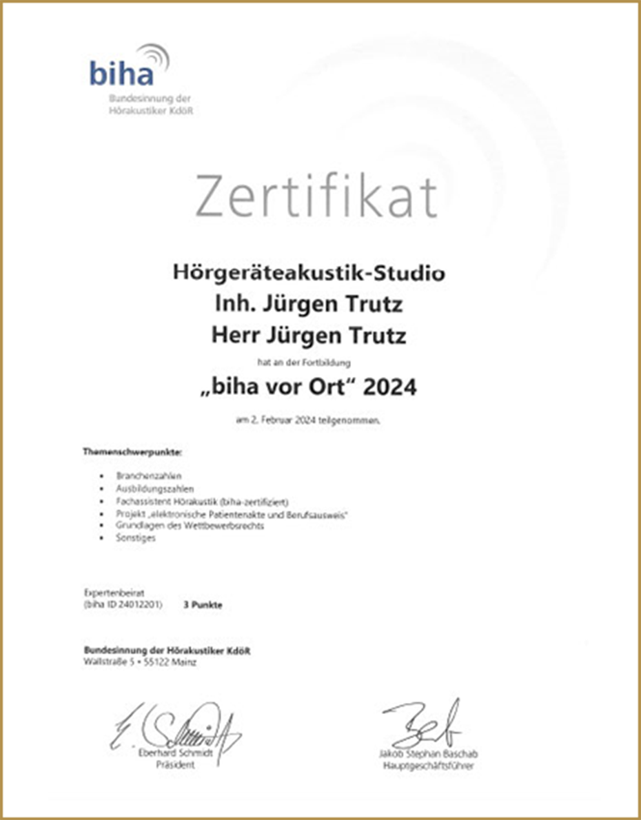 Zertifikat